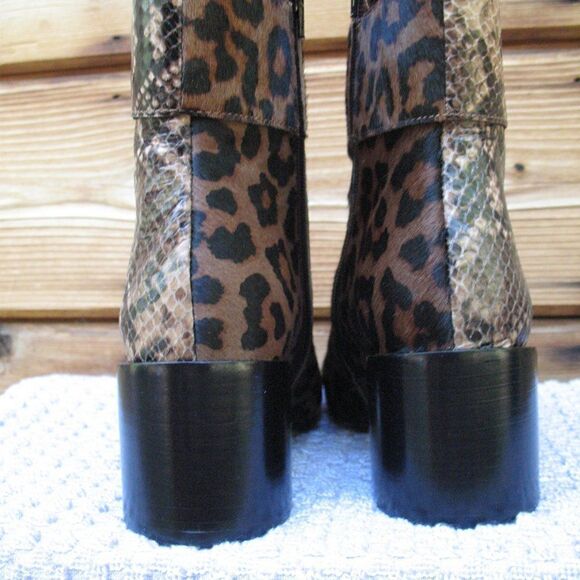 NWOB Jeffrey Campbell Godard Dual Animal Print Boots 5 - Picture 5 of 10